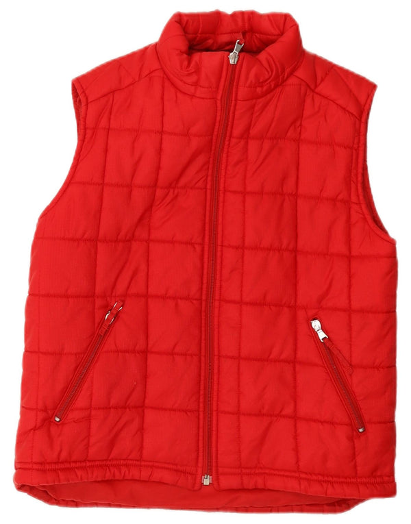 Gilet Imbottito Bambina Benetton 11-12 Anni XL Rosso Poliammide