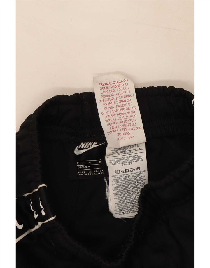 Pantaloncini sportivi Nike da ragazzo con grafica 10-11 anni, poliestere nero medio