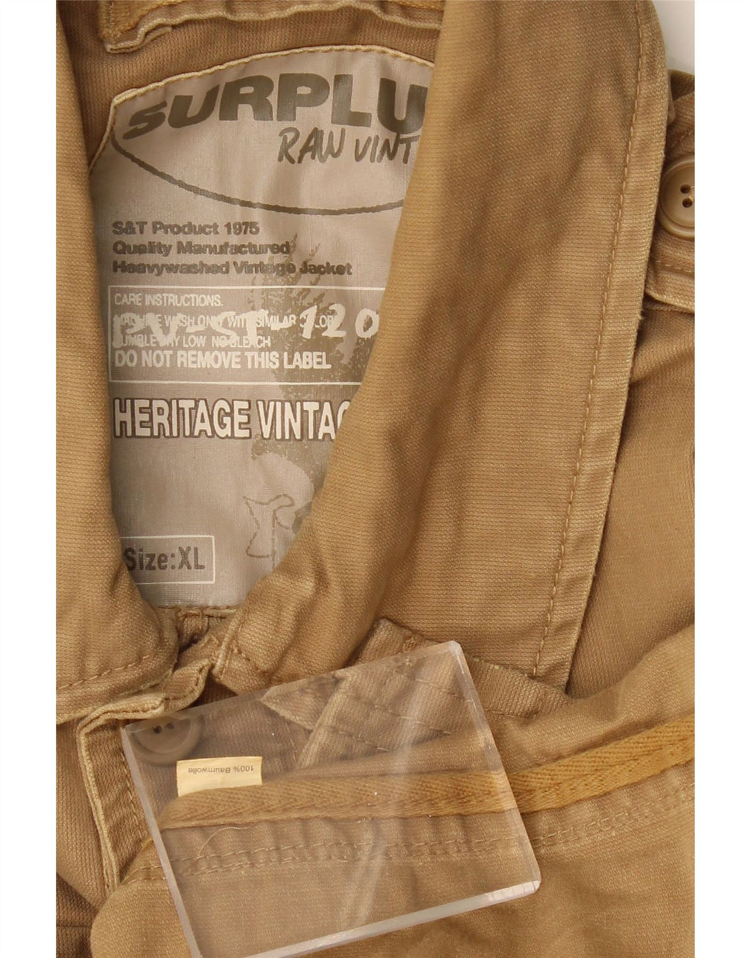Giacca militare da uomo SURPLUS UK 42 XL Cotone beige