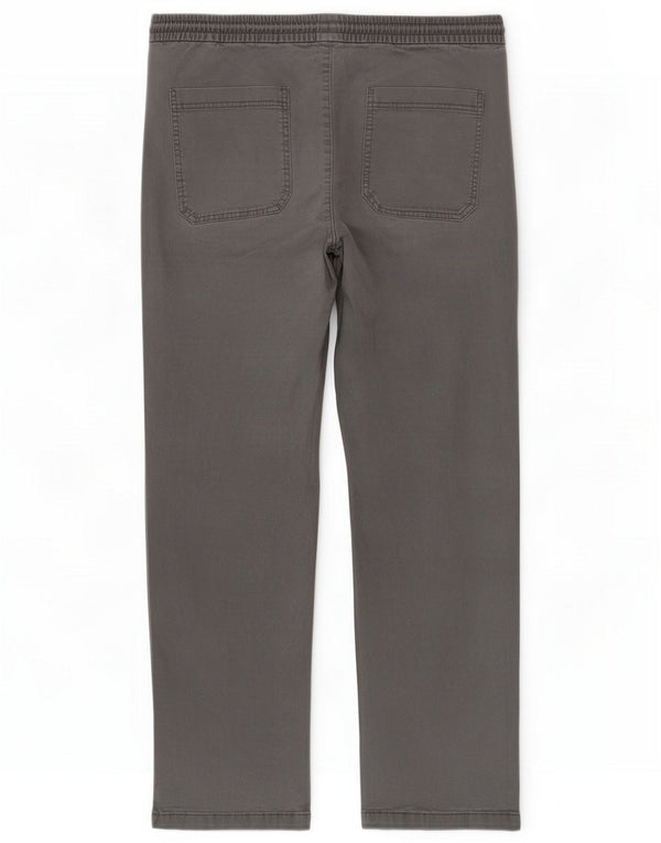 Marks & Spencer Mens Straight Trousers W36 L29 Grey Cotton