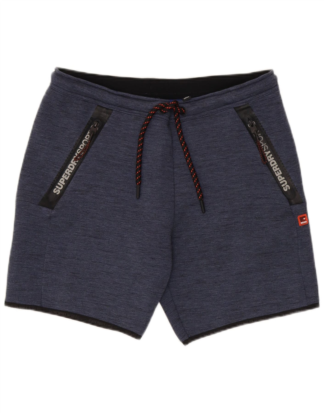Pantaloncini sportivi da uomo Superdry Large in poliestere blu navy