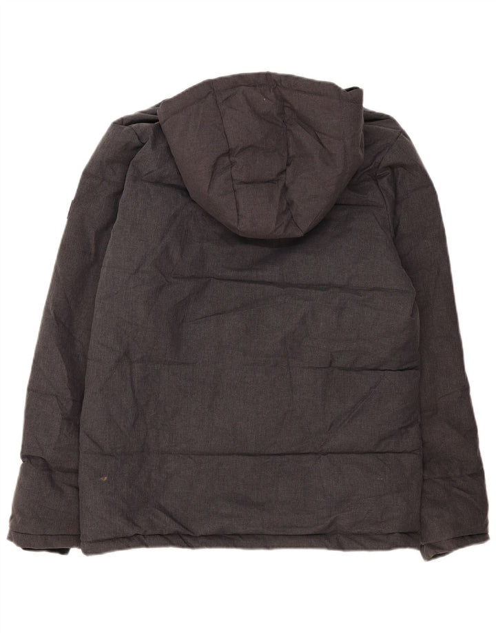 Giacca imbottita con cappuccio Jack & Jones da ragazzo 15-16 anni grigio chiazzato