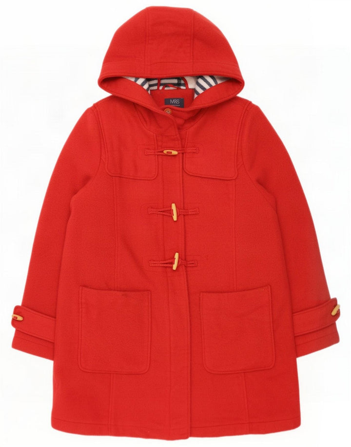 Marks & Spencer Montgomery oversize con cappuccio da donna UK 18 XL Rosso Poliestere