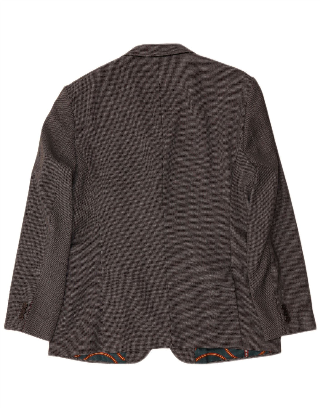 Giacca blazer da uomo a 2 bottoni vestibilità regolare Ted Baker UK 44 2XL Lana grigia