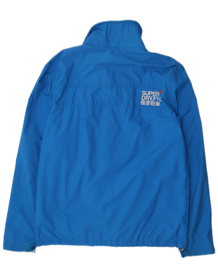 Giacca a vento da uomo The Windhiker Superdry UK 38 nylon blu medio