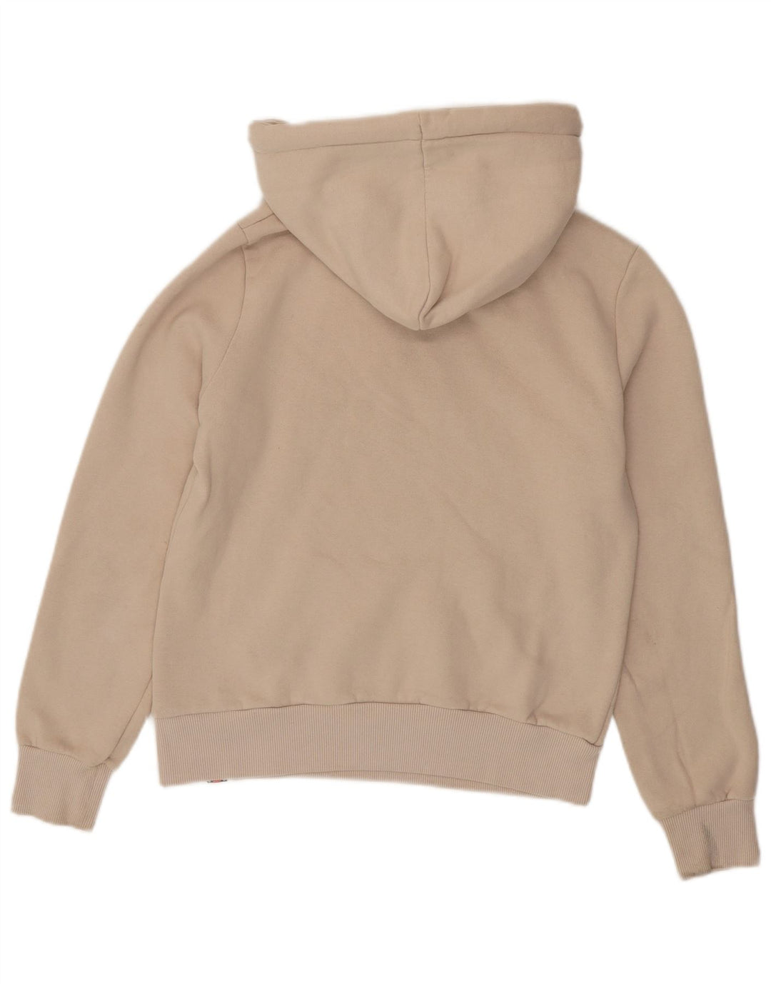 Maglione con cappuccio grafico da donna SUPERDRY UK 8 piccolo cotone beige