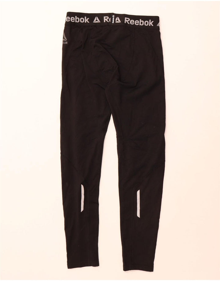 Leggings grafici da uomo Reebok medio nero in poliestere