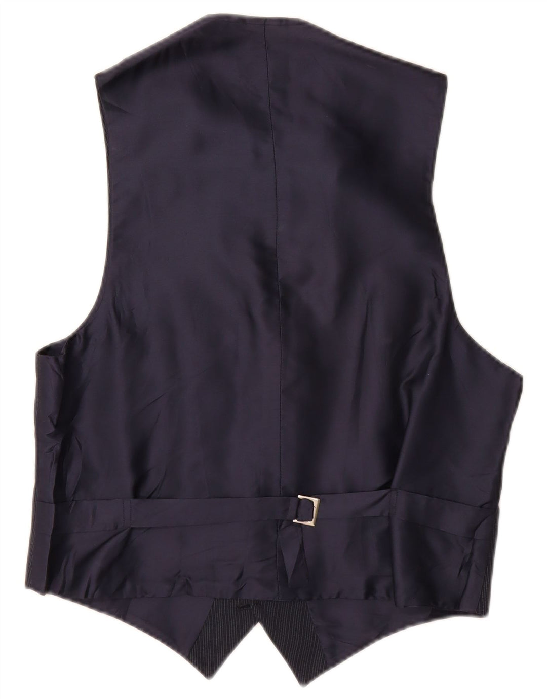 Gilet vintage da uomo piccolo gessato blu navy