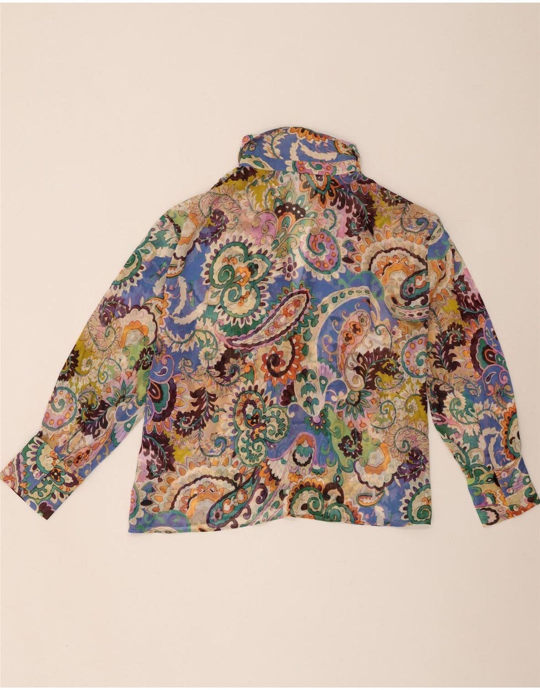 Camicetta oversize da donna Zara UK 14 Paisley medio multicolore