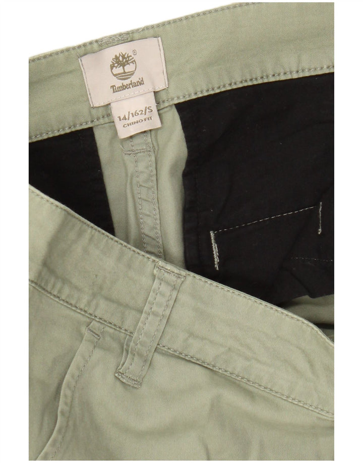Pantaloncini chino da bambino Timberland 13-14 anni W30 verdi