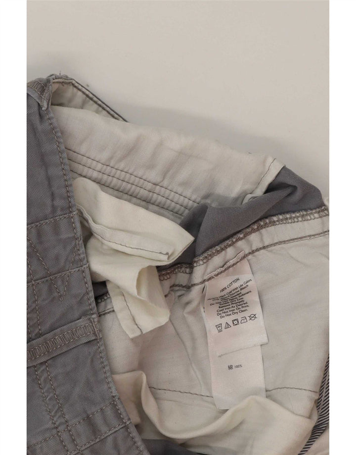 Pantaloncini chino da donna Eddie Bauer US 8 medi W30 cotone grigio
