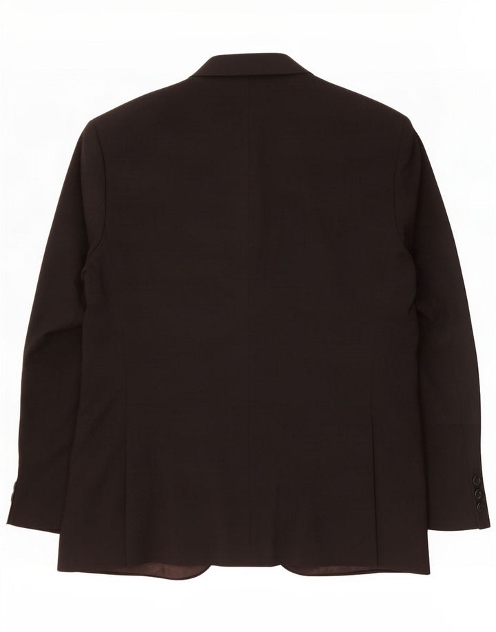 Giacca blazer a 2 bottoni Marks & Spencer da uomo UK 52 3XL poliestere nero