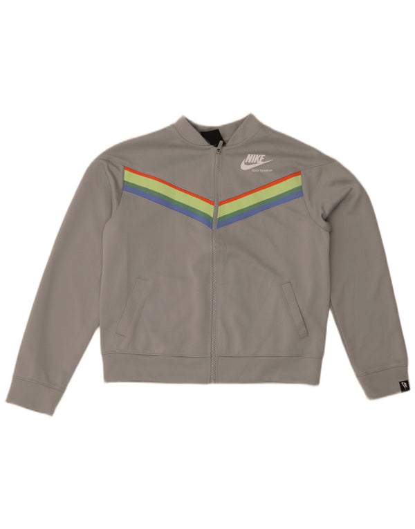 Giacca da tuta NIKE da bambina, vestibilità ampia, 13-14 anni, XL, colore grigio