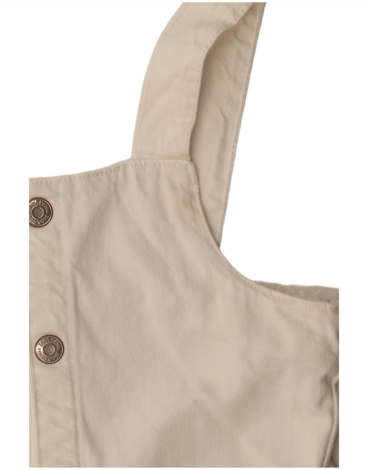 Tutina corta in denim per ragazze Zara 8-9 anni in cotone bianco