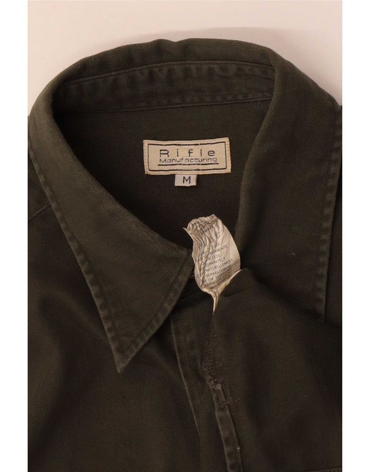Camicia militare da uomo Rifle, cotone kaki medio