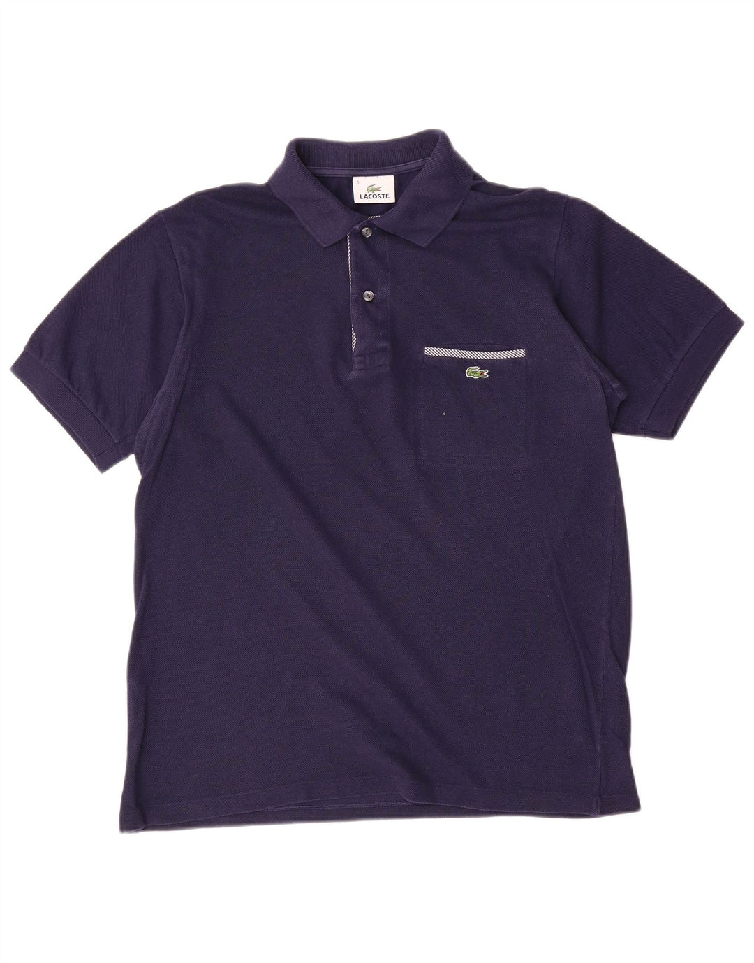 Polo da uomo Lacoste taglia 3 piccola in cotone blu navy
