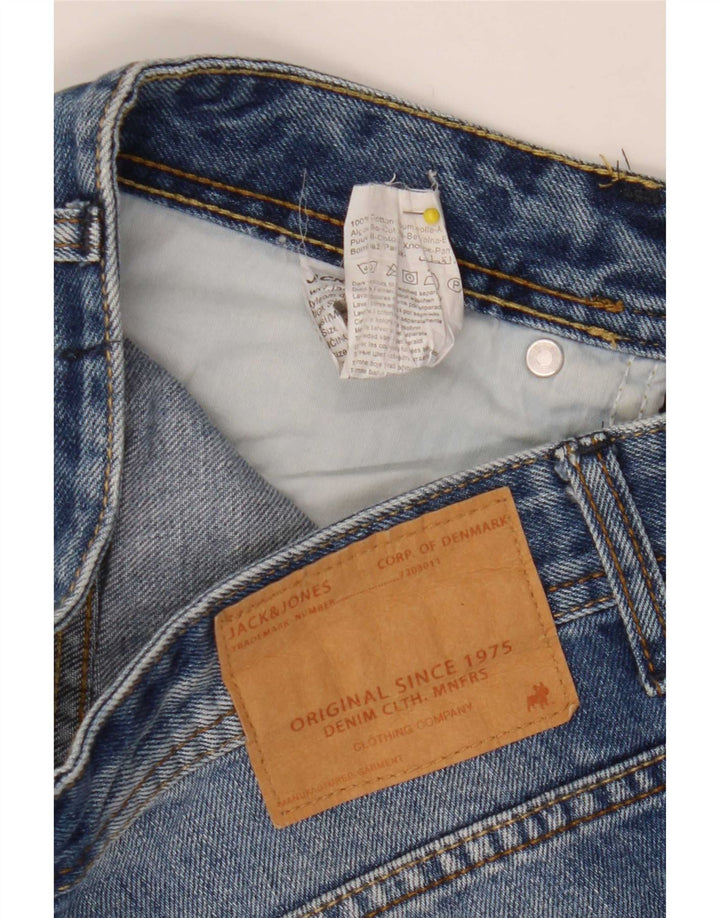 Pantaloncini di jeans da uomo Jack & Jones piccoli W30 cotone blu
