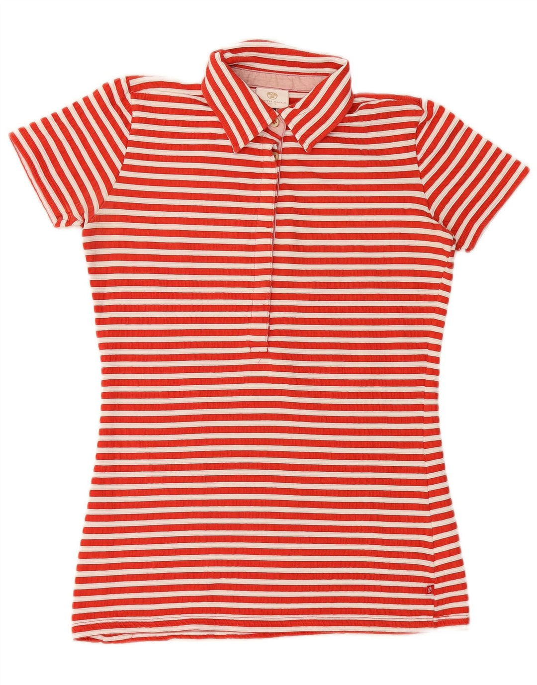 Polo grafica da donna NORTH SAILS UK 10 Small Red Striped