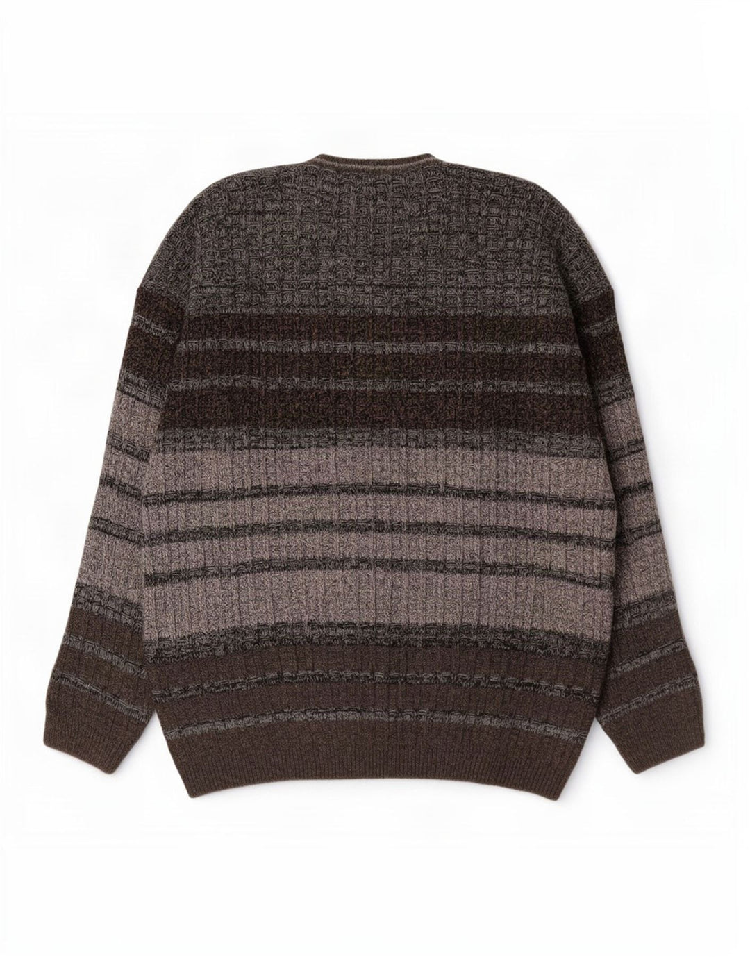 Maglione da uomo con scollo a V Tris Line IT 54 XL Lana a righe grigie