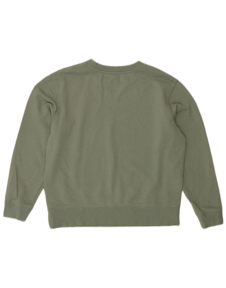 Joules Felpa oversize da donna Maglione UK 10 Piccolo cotone verde