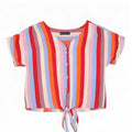 Camicetta corta da donna Marks & Spencer UK 10 piccola multicolore