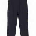 Pantaloni da abito dritti da donna Marks & Spencer W32 L33 lana blu navy