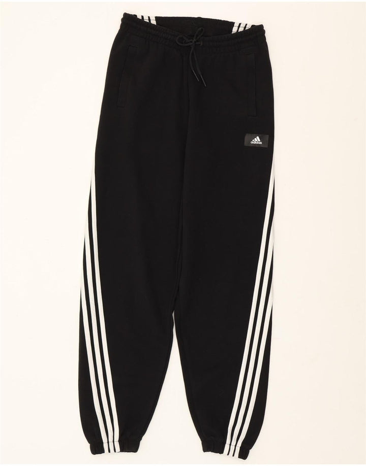Pantaloni da tuta da donna ADIDAS Joggers UK 8/10 piccoli cotone nero