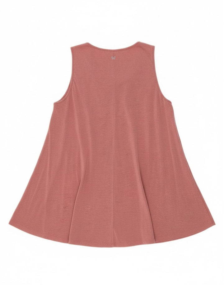 Max Mara Camicetta senza maniche da weekend da donna Top UK 12 Lyocell rosa medio