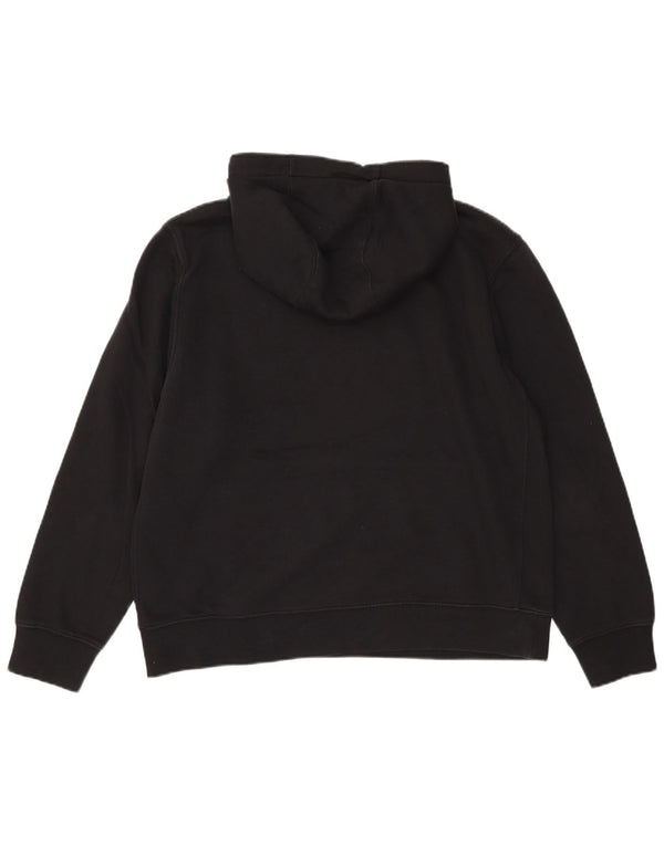 Felpa con cappuccio grafica Nike da uomo grande in cotone nero
