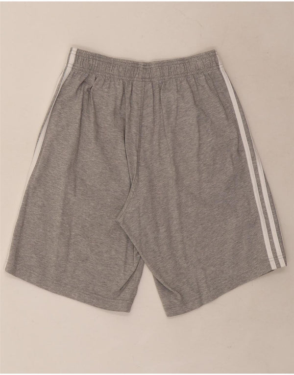Pantaloncini sportivi Adidas da uomo piccoli in cotone grigio