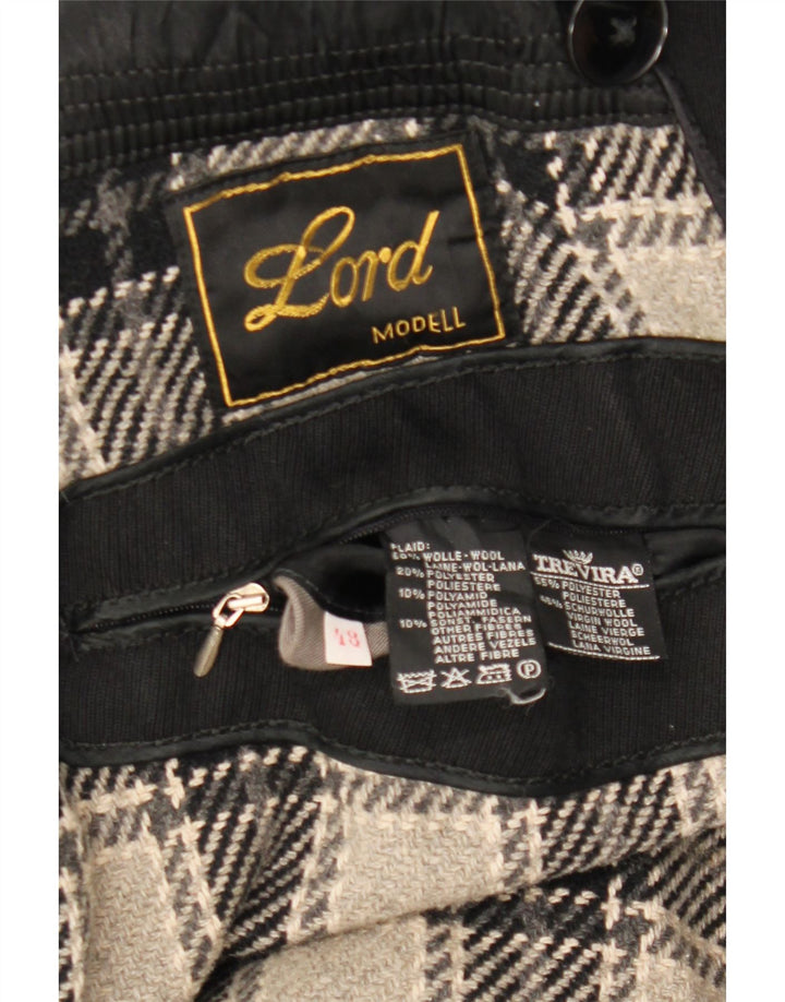 Trench da uomo LORD IT 48 medio in lana nera