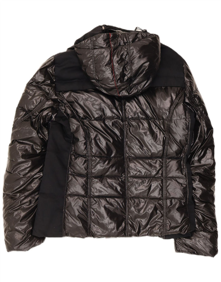 PEUTEREY Giacca imbottita con cappuccio da uomo EU 48 Small Nero Poliammide