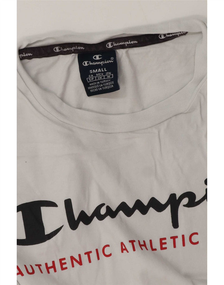 T-shirt grafica da uomo Champion Top piccola bianca