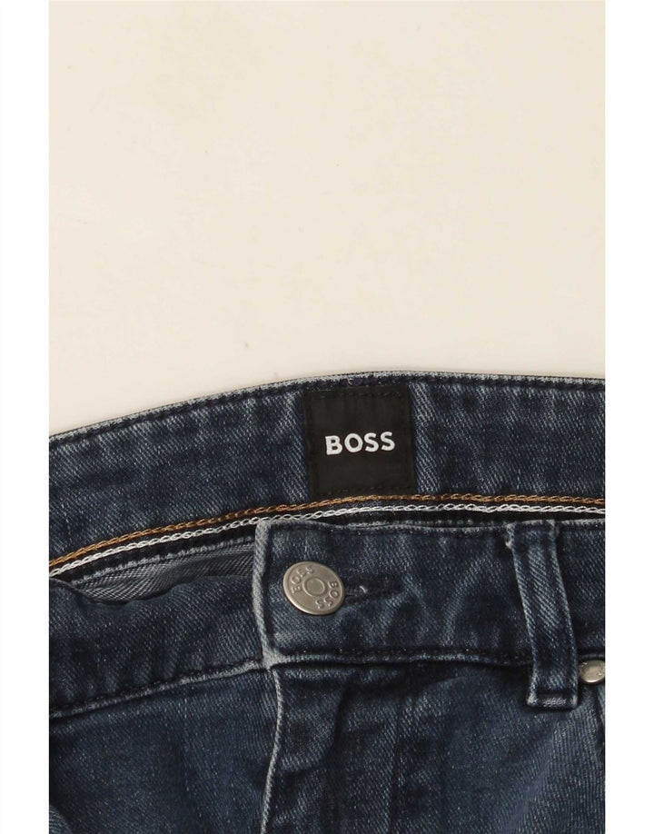 Jeans slim da uomo Hugo Boss W32 L30 Blu navy