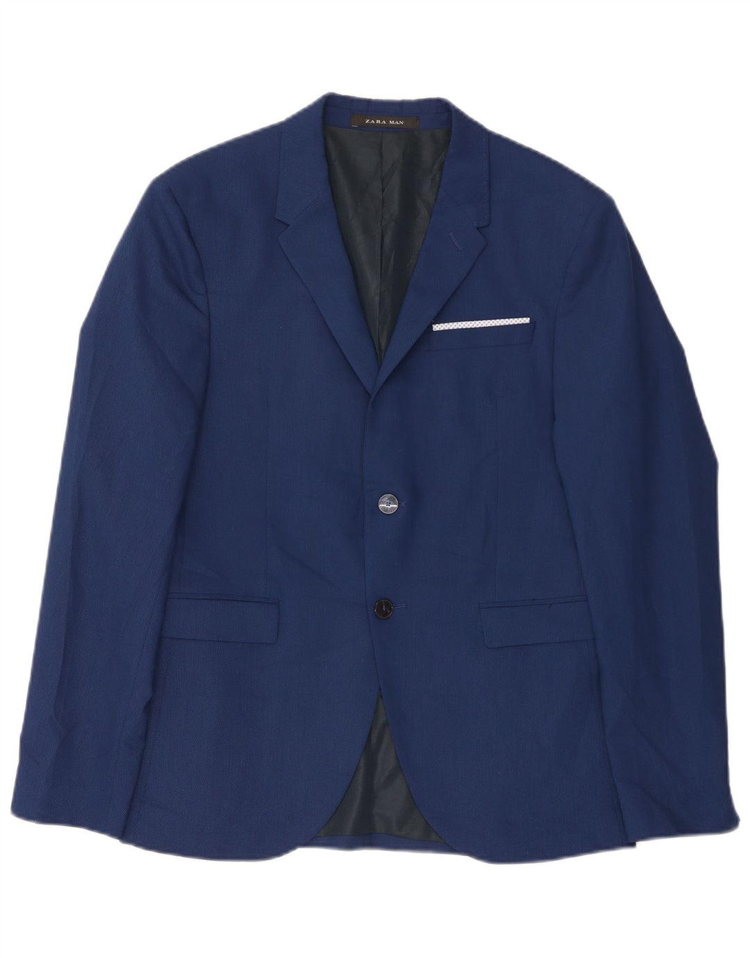 Giacca blazer a 2 bottoni da uomo Zara EU 50 blu medio