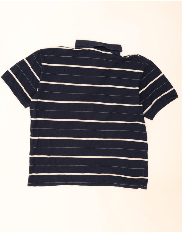 Polo da uomo Champion 3XL cotone a righe blu navy