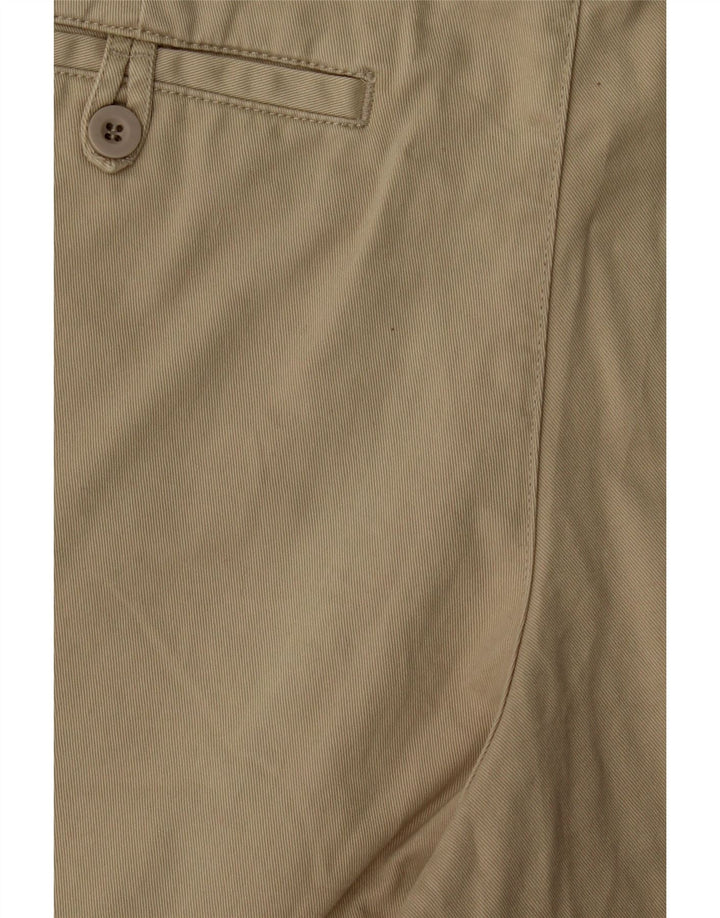 MARKS & SPENCER Pantaloncini chino da uomo W34 grandi in cotone beige