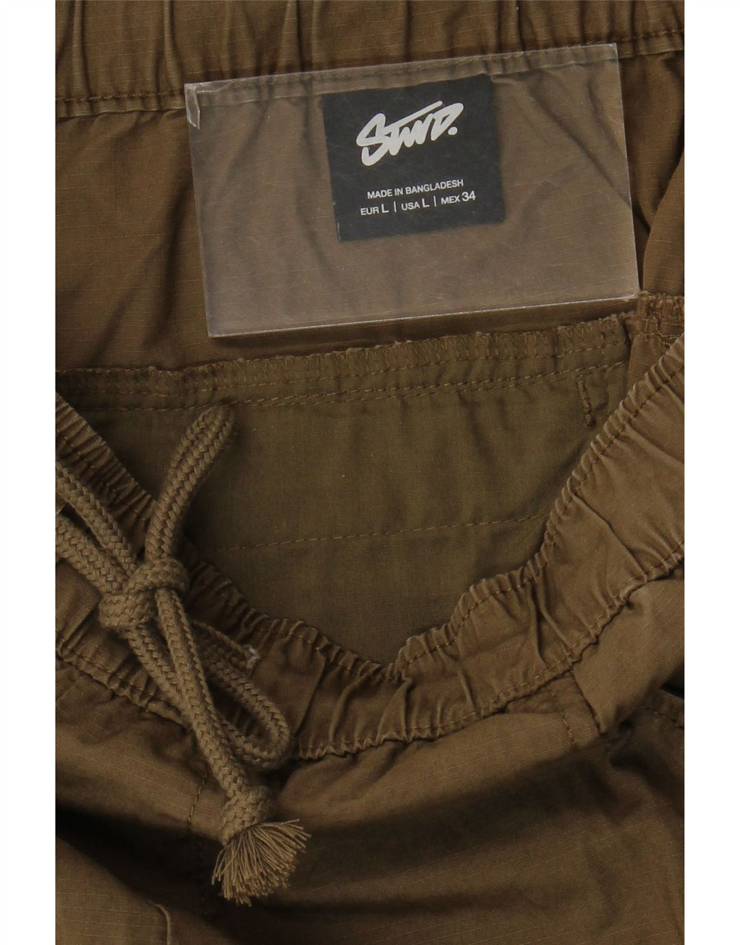Pantaloncini cargo da uomo STWD grandi W34 kaki