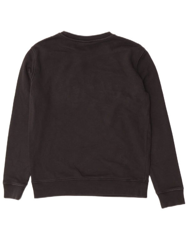 Felpa grafica per ragazze Hugo Boss, maglione 13-14 anni, piccola, cotone nero