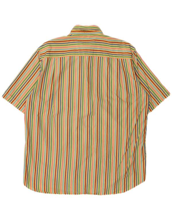 Camicia da uomo a maniche corte Amerigo Vespucci XL a righe multicolore