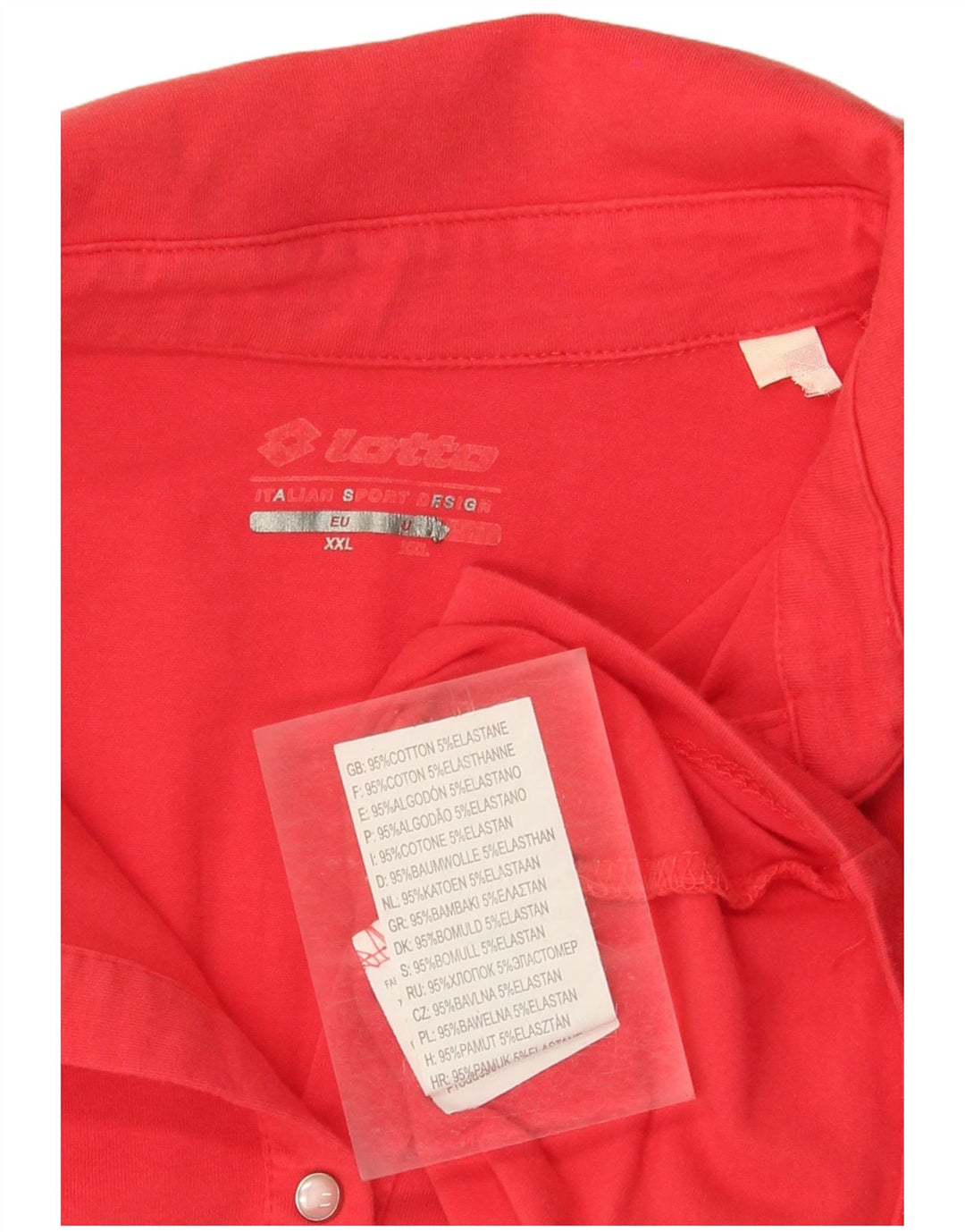 Polo da donna LOTTO UK 20 2XL Cotone rosso