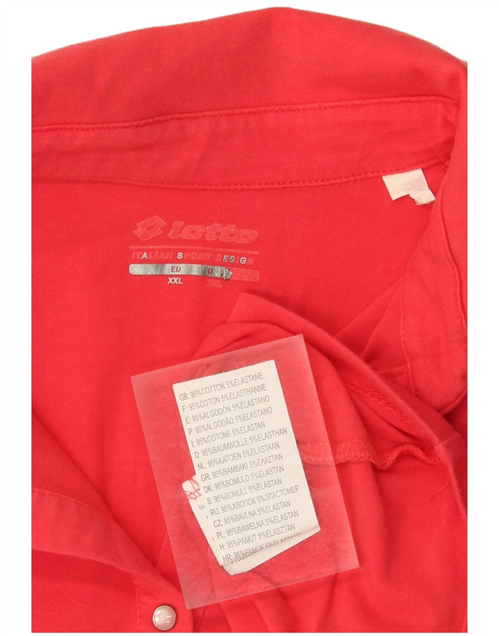 Polo da donna LOTTO UK 20 2XL Cotone rosso
