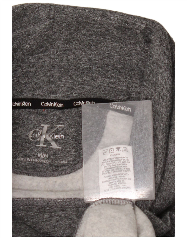 CALVIN KLEIN Felpa con grafica oversize da donna UK 14 Grigio medio
