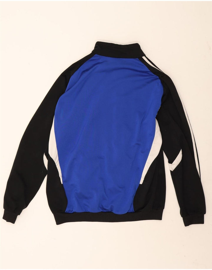 Giacca da tuta da uomo Adidas UK 44/46 Large Blu Colourblock Poliestere