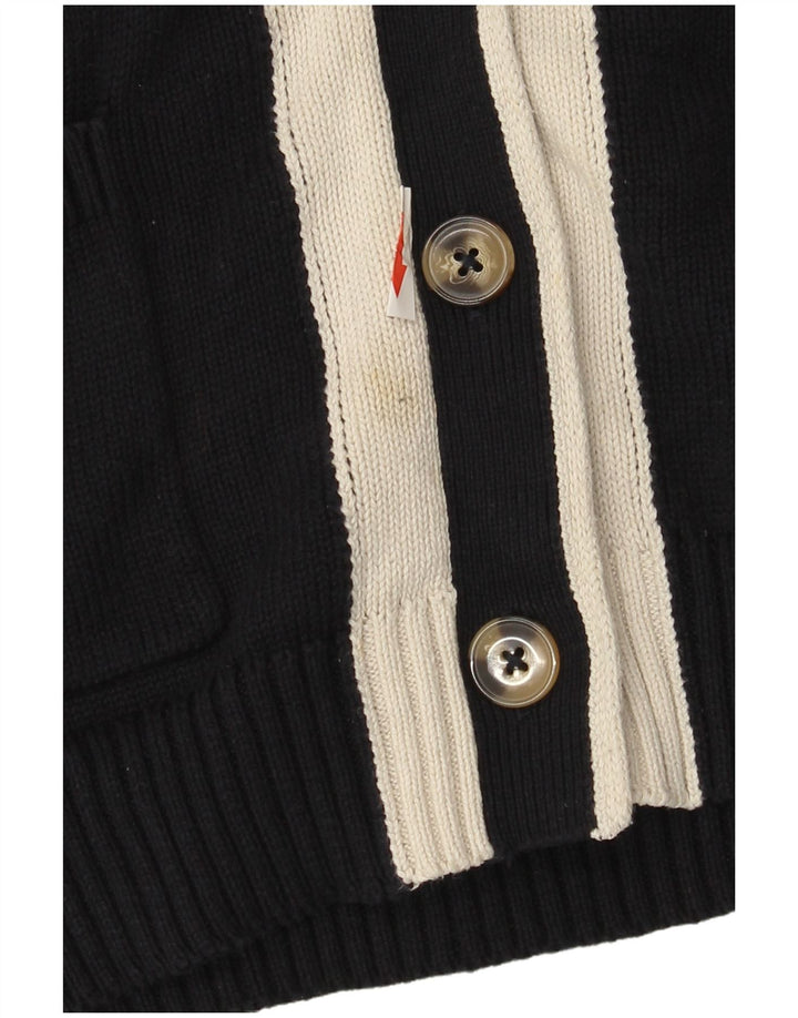 Maglione cardigan da donna Marks & Spencer UK 14 Blocco colore blu navy medio
