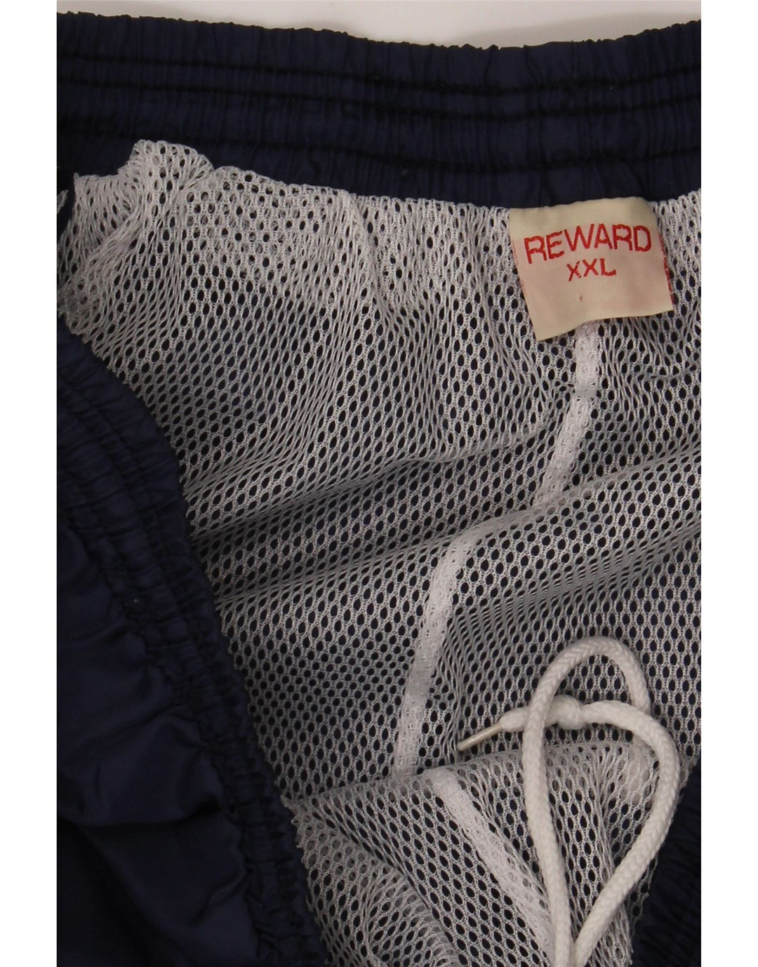 VINTAGE Mens Tracksuit Trousers Joggers 2XL  Navy Blue Polyester Vintage Vintage and Second-Hand Vintage from Messina Hembry 
