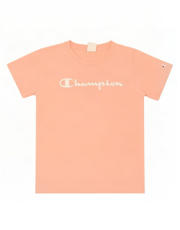 T-shirt grafica per ragazze Champion Top 13-14 anni XL cotone rosa