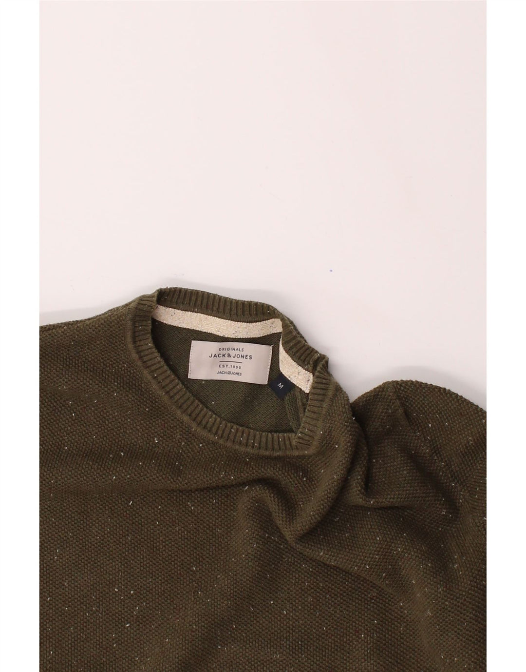 JACK & JONES Boys Crew Neck Jumper Sweater 15-16 Years Medium  Brown Vintage Jack & Jones and Second-Hand Jack & Jones from Messina Hembry 