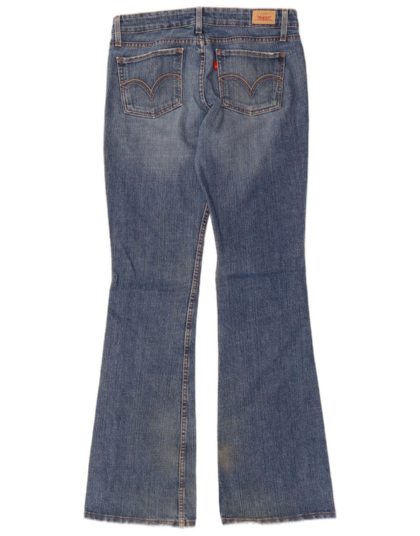 LEVI'S Womens 518 Super Low Bootcut Jeans US 7 Medium W30 L34 Blue Cotton