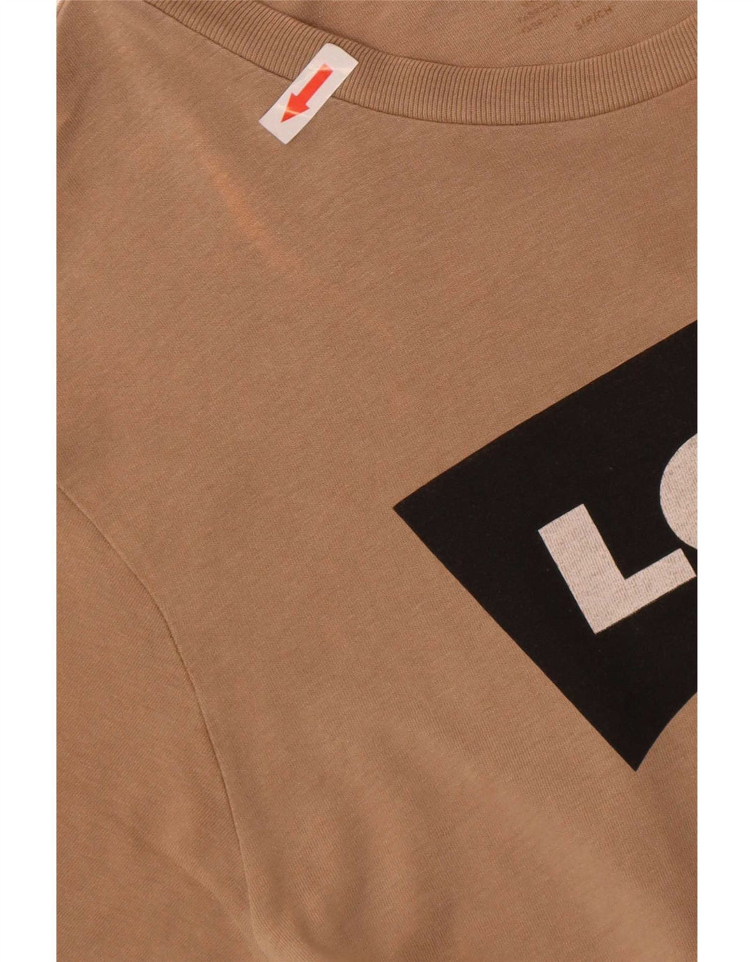 T-shirt grafica da uomo Levi's Top piccola in cotone marrone